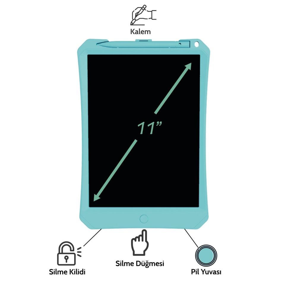 Xiaomi Mi Wicue 11'' LCD Dijital Çizim Tableti Mavi