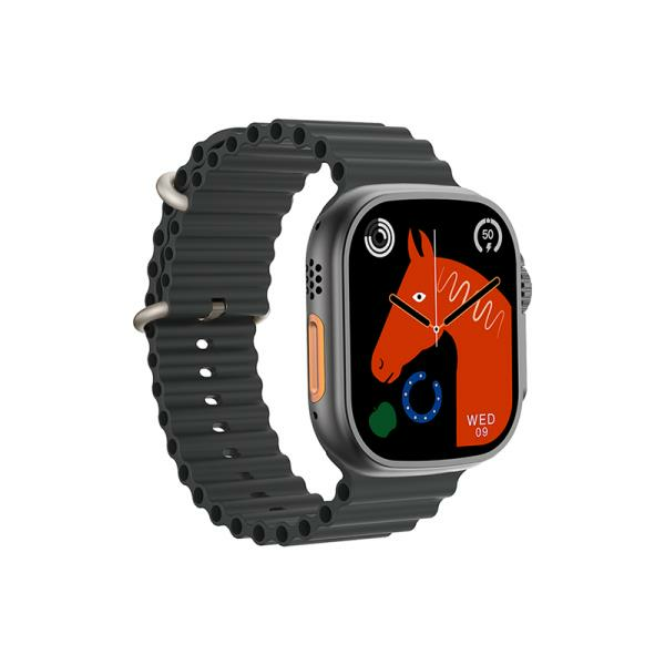 Wiwu SW01 Ultra Suya Dayanıklı iOS ve Android Uyumlu Akıllı Saat Siyah