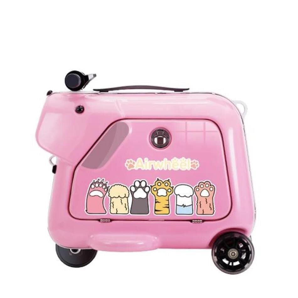 AirWheel Suitcase SQ3 Elektrikli Binilebilir Çocuk Scooter Valiz Pembe