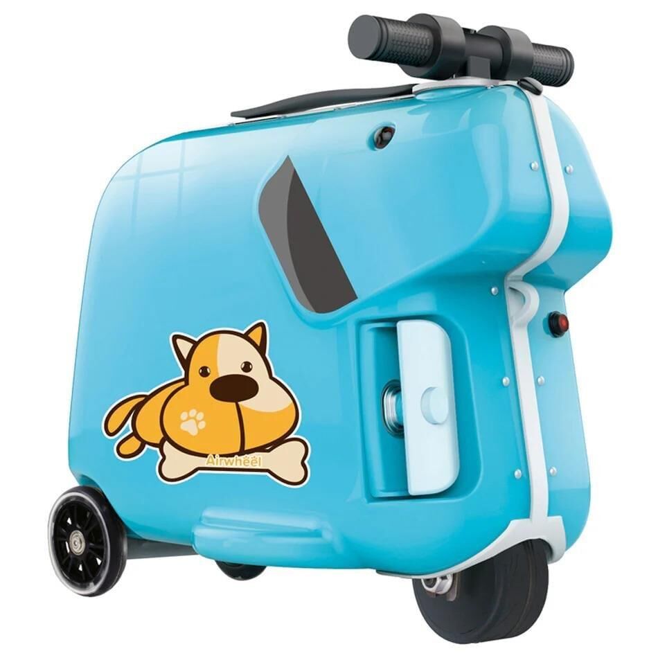 AirWheel Suitcase SQ3 Elektrikli Binilebilir Çocuk Scooter Valiz Mavi