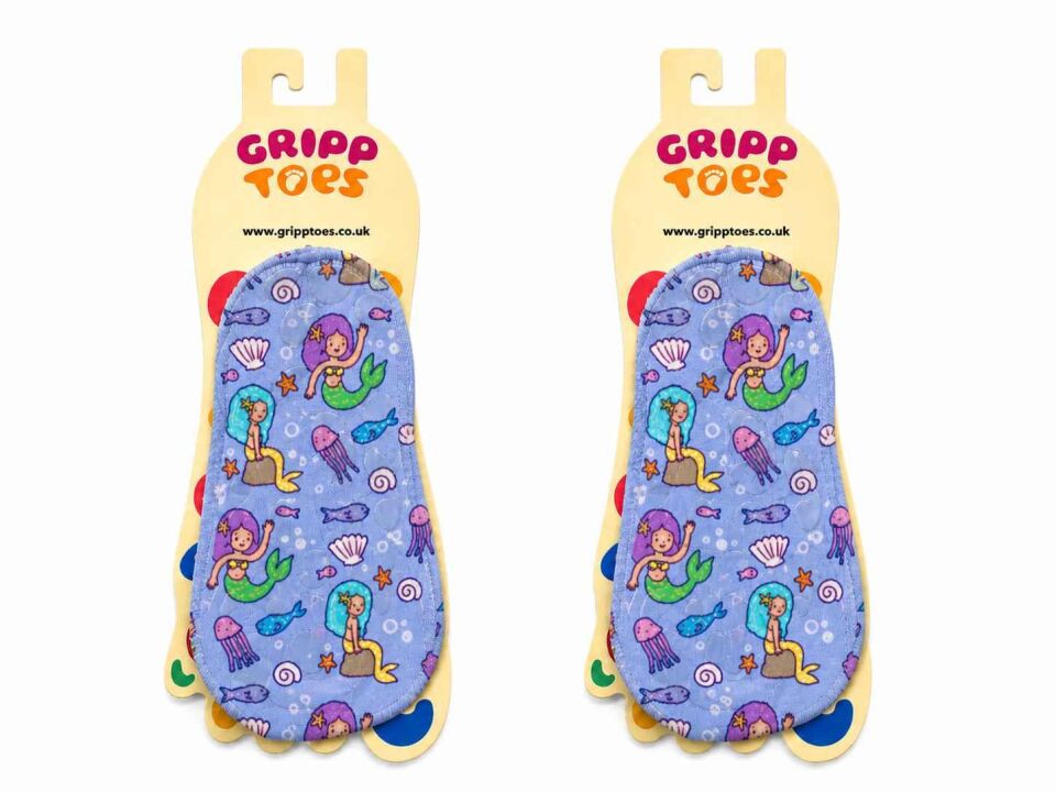 GrippToes Kaymaz Damla Tabanlı Deniz&Havuz Çorabı 3-5 yaş  (24-26) E1
