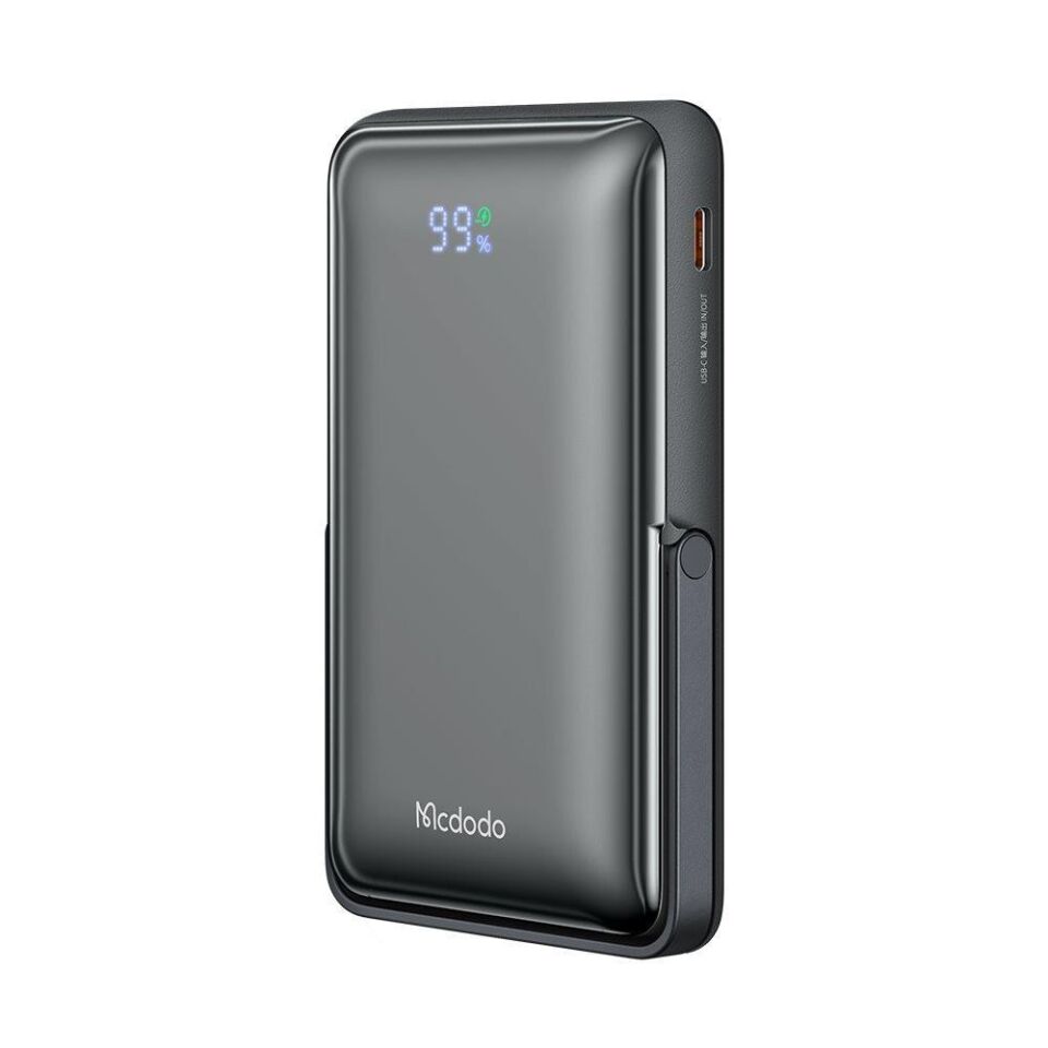 Mcdodo MC-0690 10000 mAh 15W Dijital Göstergeli Magsafe Powerbank Beyaz