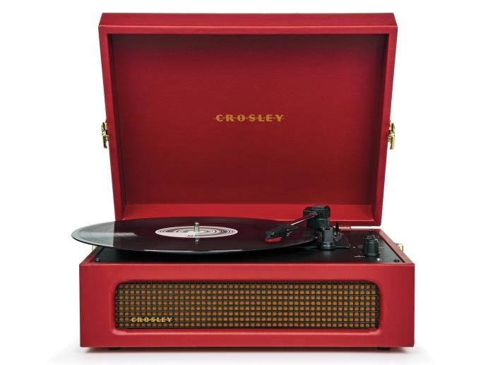 Crosley Voyager Bluetooth Pikap Burgundy Red