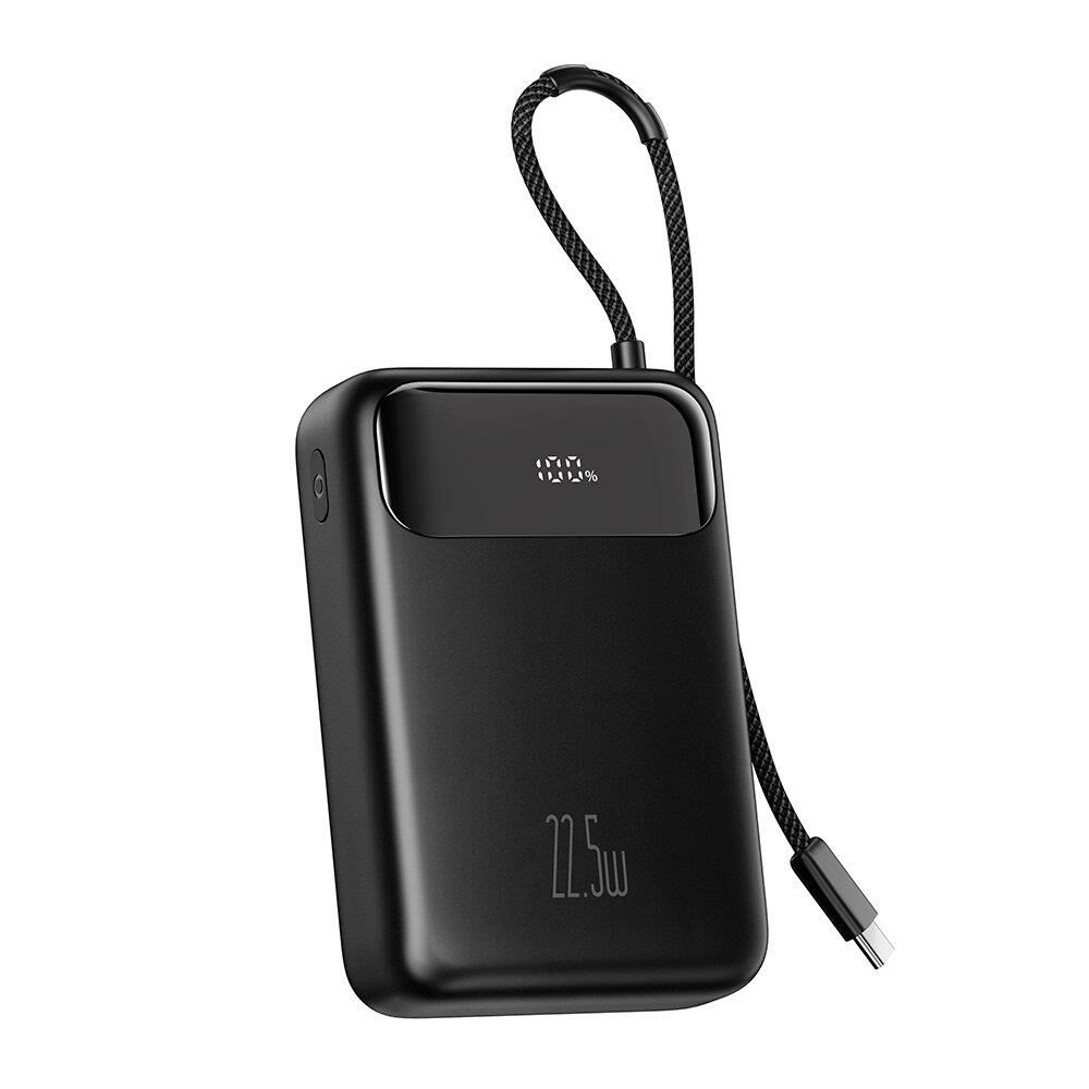 Mcdodo MC-3720 Type-C Kablolu 20000mAh 22.5W Dijital Ekranlı Powerbank Siyah