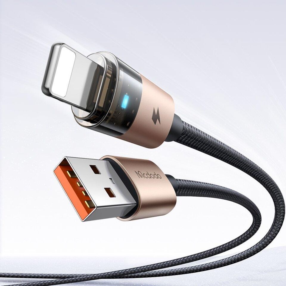 Mcdodo Ca-6911 USB A To Lightning Şeffaf Kablo 1.2 M