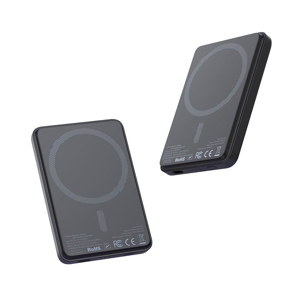 Mcdodo MC-3951 15W Mini Manyetik 5000 mAh Powerbank - Siyah