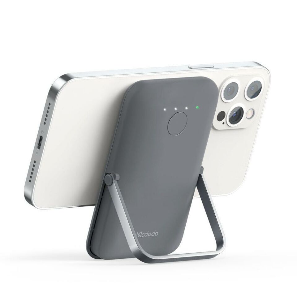 Mcdodo MC-7050 Magsafe 15W Wireless 20W PD Hızlı Şarj Destekli 5.000 mAh Powerbank - Gri