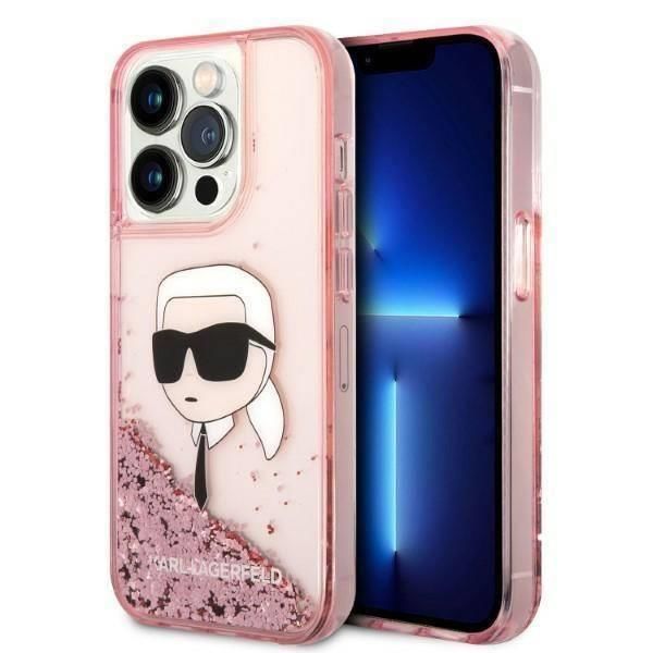 İphone 14 Pro KARL Liquid Glitter Kılıf KLHCP14LLNKHCP