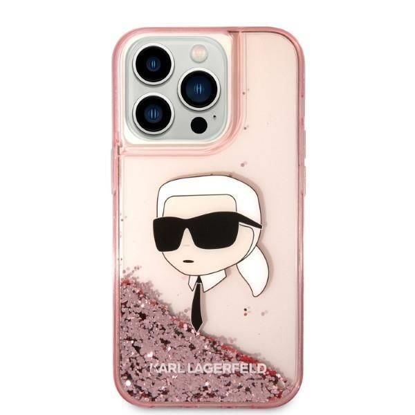 İphone 14 Pro KARL Liquid Glitter Kılıf KLHCP14LLNKHCP