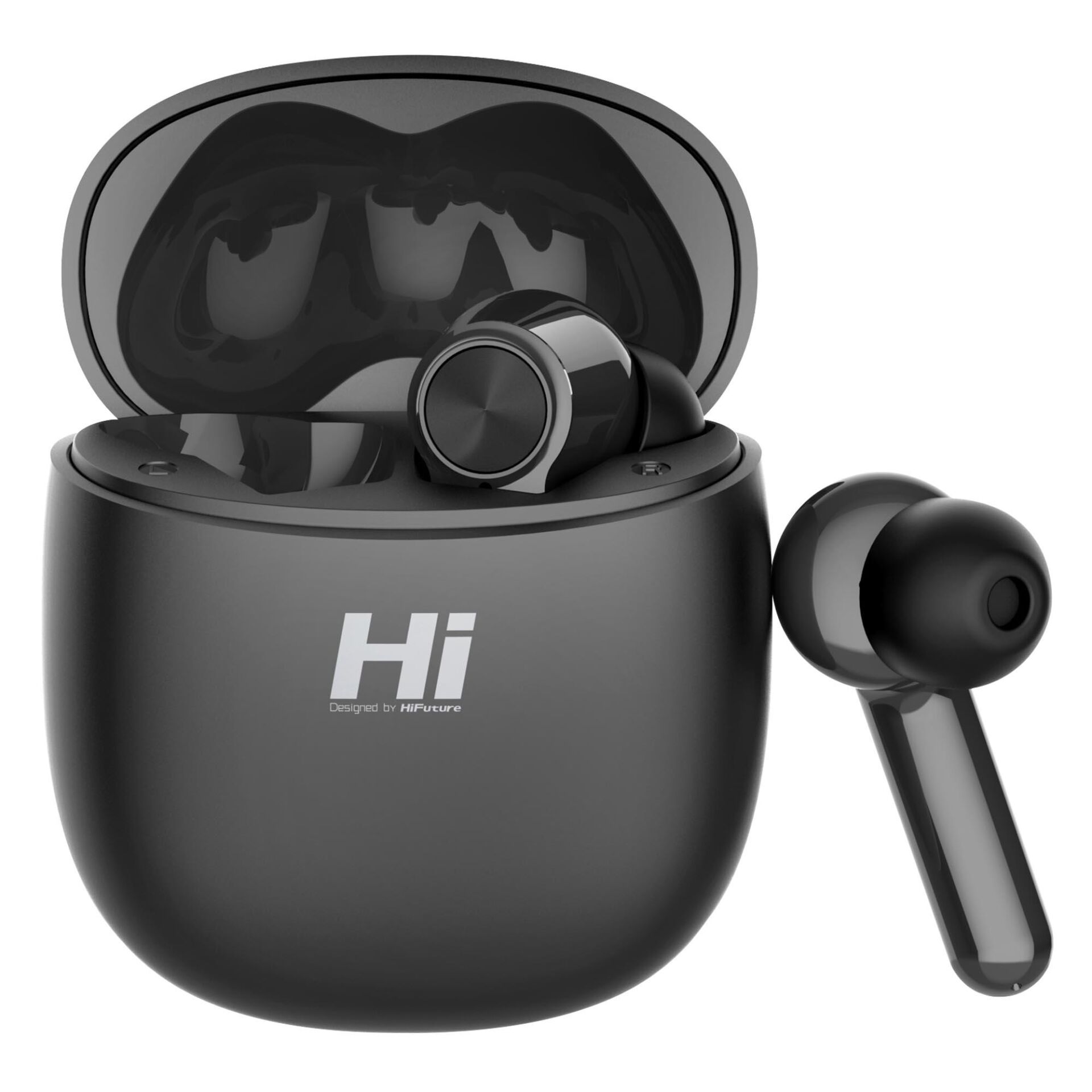 HiFuture FlyBuds Pro Pasif Gürültü Önleyici 4 Mikrofonlu TWS IPX5 Bluetooth 5.3 Kablosuz Kulak İçi Kulaklık Siyah