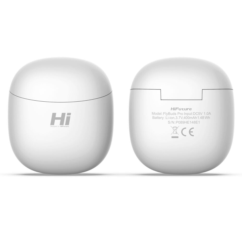 HiFuture FlyBuds Pro Pasif Gürültü Önleyici 4 Mikrofonlu TWS IPX5 Bluetooth 5.3 Kablosuz Kulak İçi Kulaklık Beyaz