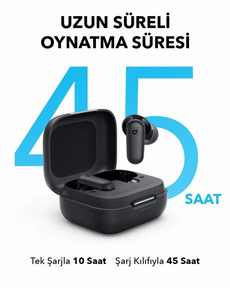 Anker SoundCore R50i NC ANC TWS Kulak İçi Bluetooth Kulaklık Siyah