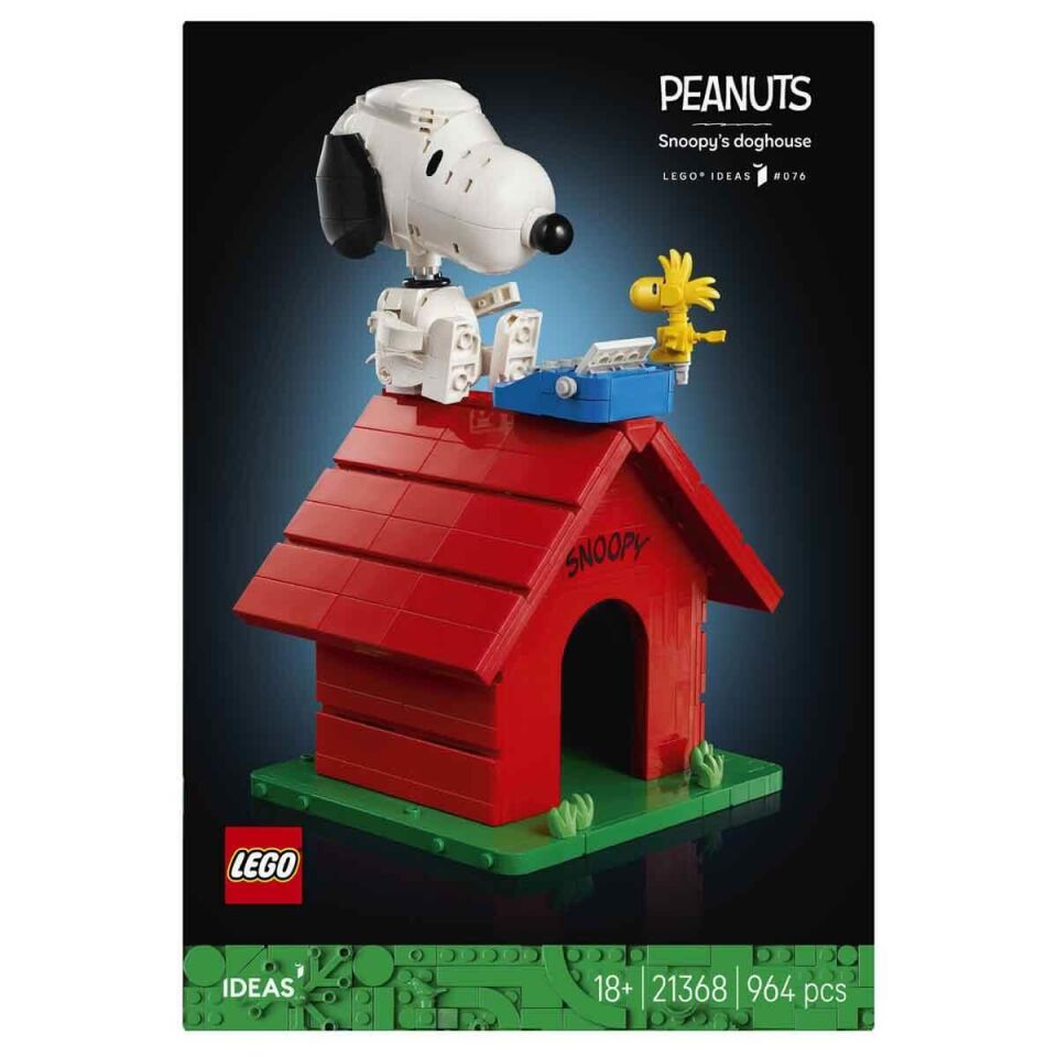 LEGO Ideas Peanuts: Snoopy’nin Köpek Kulübesi 21368 964 Parça
