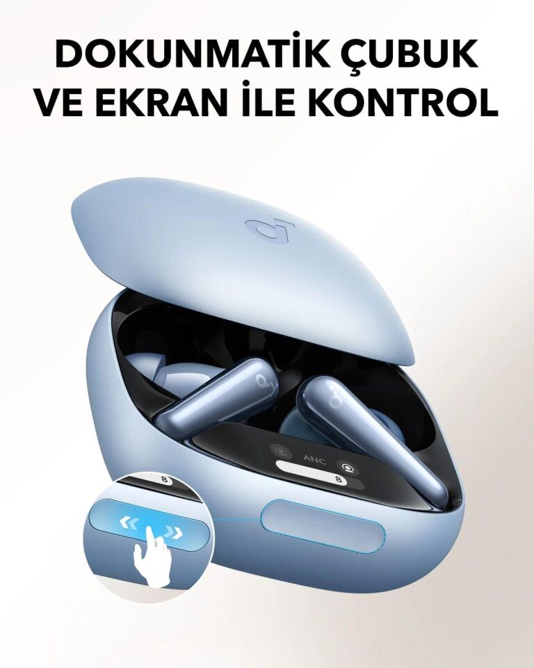 Anker Liberty 4 Pro Gürültü Engelleyici Kablosuz Bluetooth Kulaklık Mat Mavi