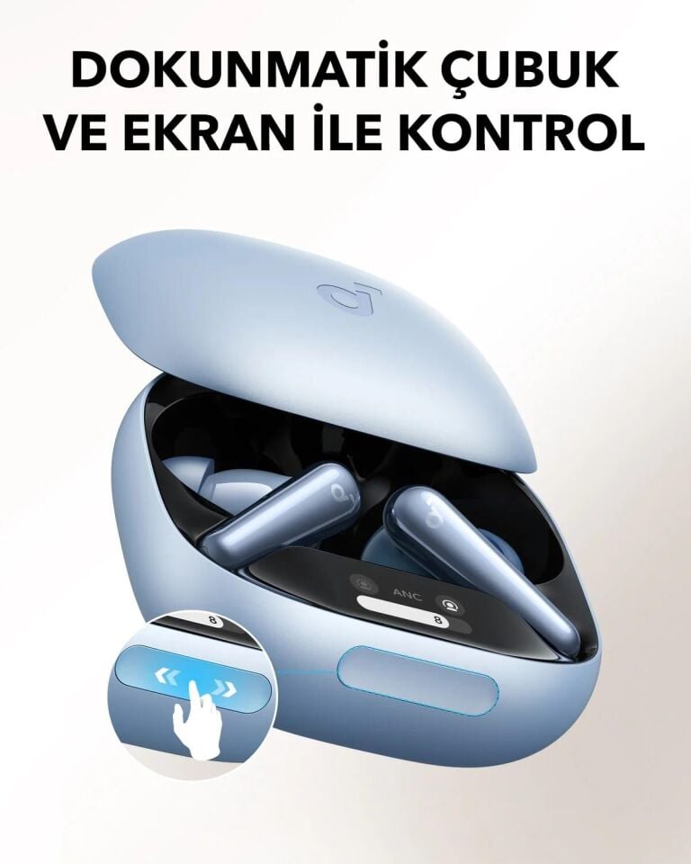 Anker Liberty 4 Pro Gürültü Engelleyici Kablosuz Bluetooth Kulaklık Mat Mavi