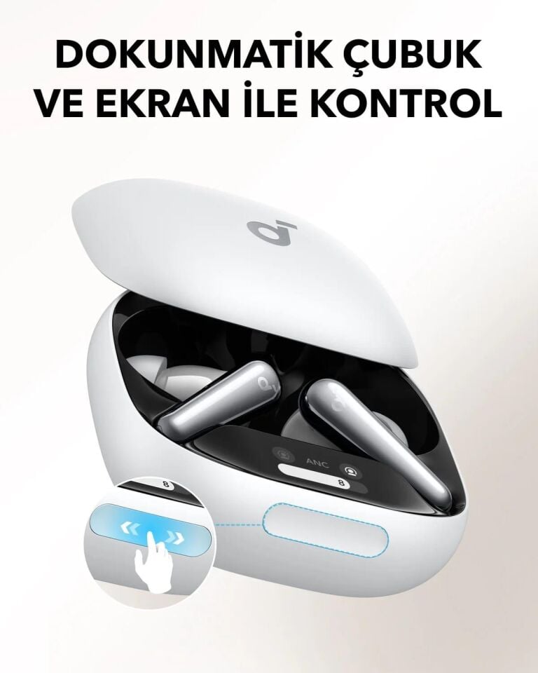 Anker Liberty 4 Pro Gürültü Engelleyici Kablosuz Bluetooth Kulaklık Mat Beyaz