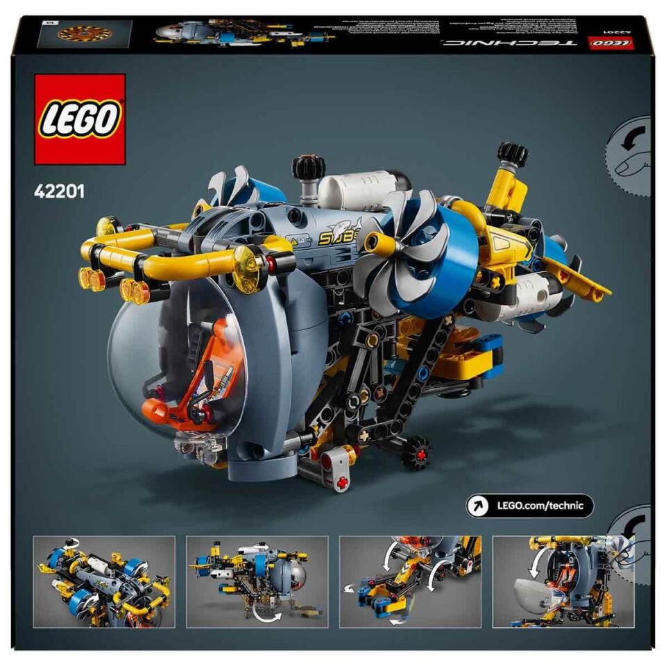 LEGO Technic Derin Deniz Araştırma Denizaltısı 42201 413 Parça