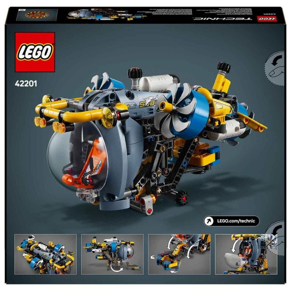 LEGO Technic Derin Deniz Araştırma Denizaltısı 42201 413 Parça
