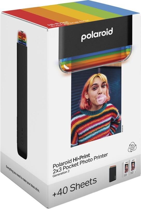 Polaroid Hi-print 2×3 Taşınabilir Bluetooth Foto Yazıcısı Everything Box ( 40'lı film dahil)