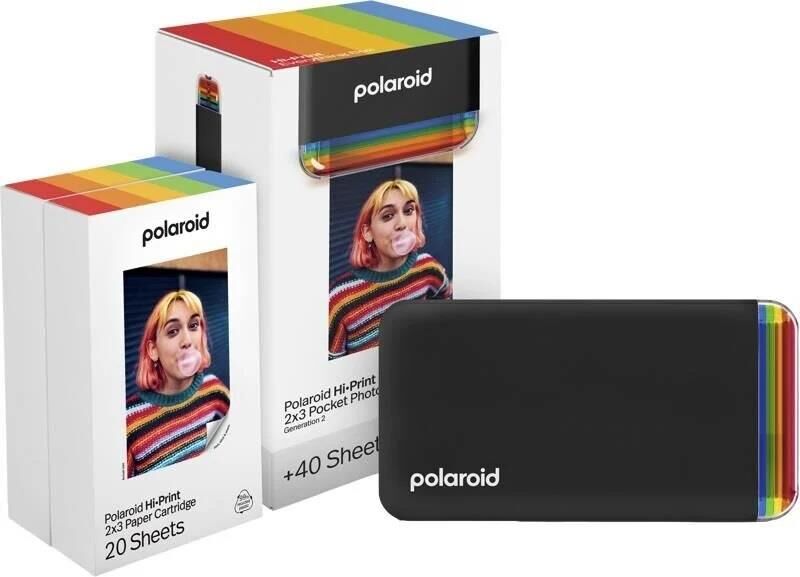 Polaroid Hi-print 2×3 Taşınabilir Bluetooth Foto Yazıcısı Everything Box ( 40'lı film dahil)