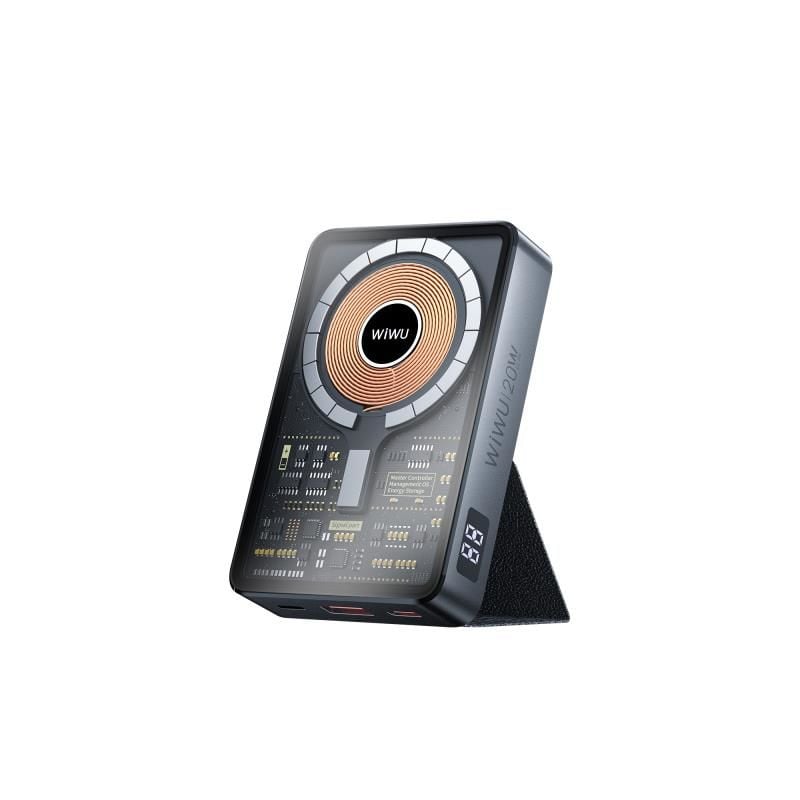 Wiwu JC-21 Hızlı Şarj Özellikli Standlı Magsafe Wireless Powerbank 22.5W 10000mAh