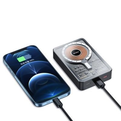 Wiwu JC-21 Hızlı Şarj Özellikli Standlı Magsafe Wireless Powerbank 22.5W 10000mAh