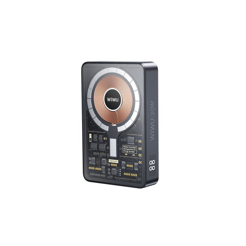 Wiwu JC-21 Hızlı Şarj Özellikli Standlı Magsafe Wireless Powerbank 22.5W 10000mAh