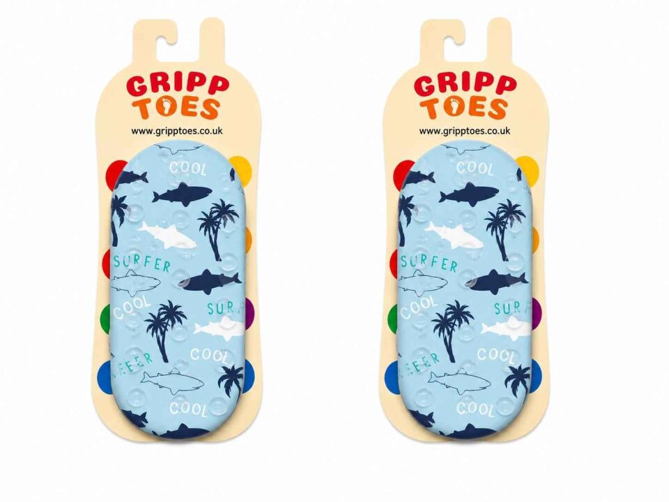 GrippToes Kaymaz Damla Tabanlı Deniz&Havuz Çorabı 5-7 yaş  (27-29) U2