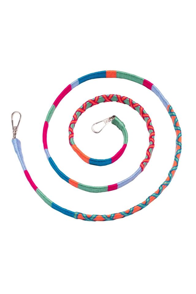 Hippi El Örgüsü Yassı Telefon ve Çanta Askısı 110 cm Raspberry