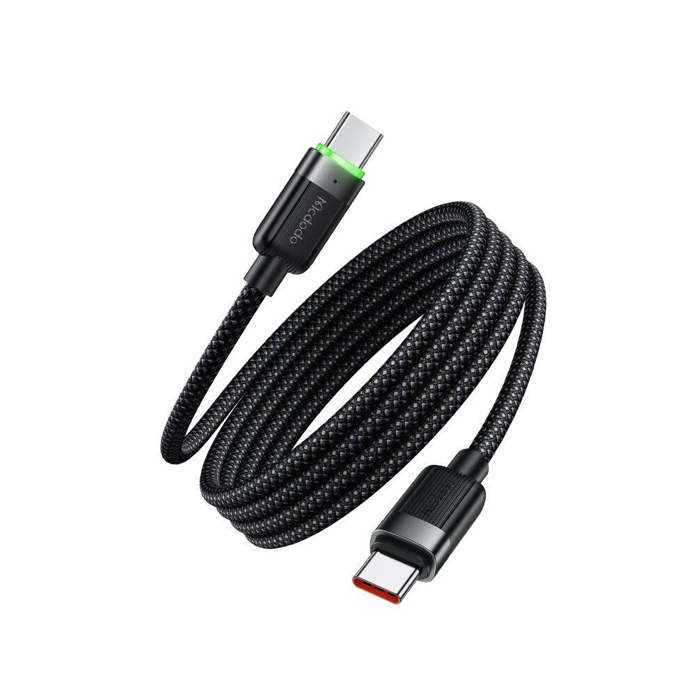 Mcdodo Ca-2000 60W Usb-C To Usb-C Manyetik Sarılabilir Kablo - 1.2 M Siyah