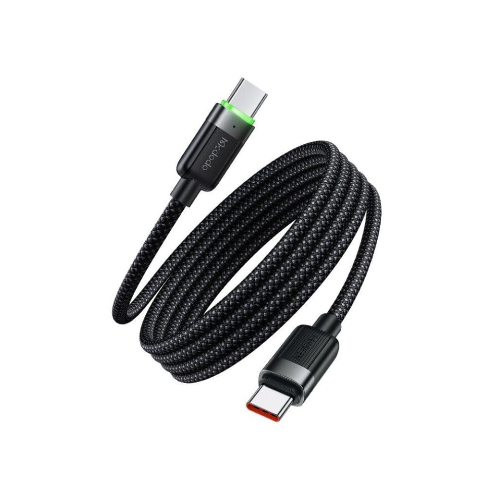 Mcdodo Ca-2000 60W Usb-C To Usb-C Manyetik Sarılabilir Kablo - 1.2 M Siyah