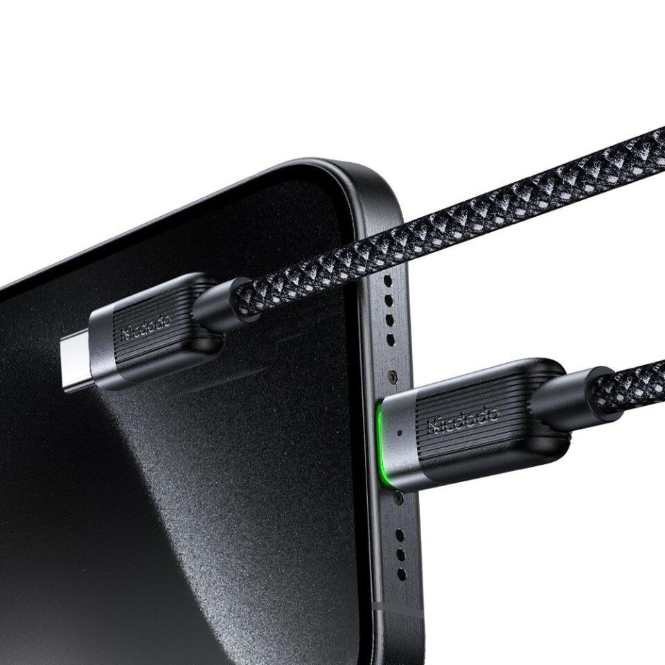 Mcdodo Ca-2000 60W Usb-C To Usb-C Manyetik Sarılabilir Kablo - 1.2 M Siyah