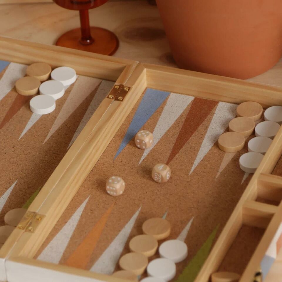 SunnyLife Sunny Life Ahşap Tavla Takımı