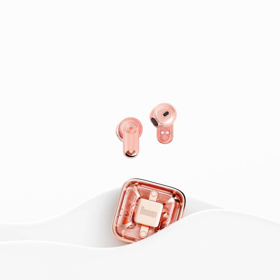 Divoom Spark Air TWS Bluetooth Kulak içi Kulaklık Pembe