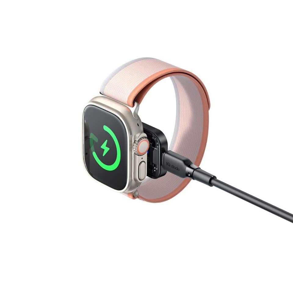 Mcdodo CH-2061 Apple Watch İçin Şeffaf Kablosuz Şarj Cihazı-Lightning Giriş
