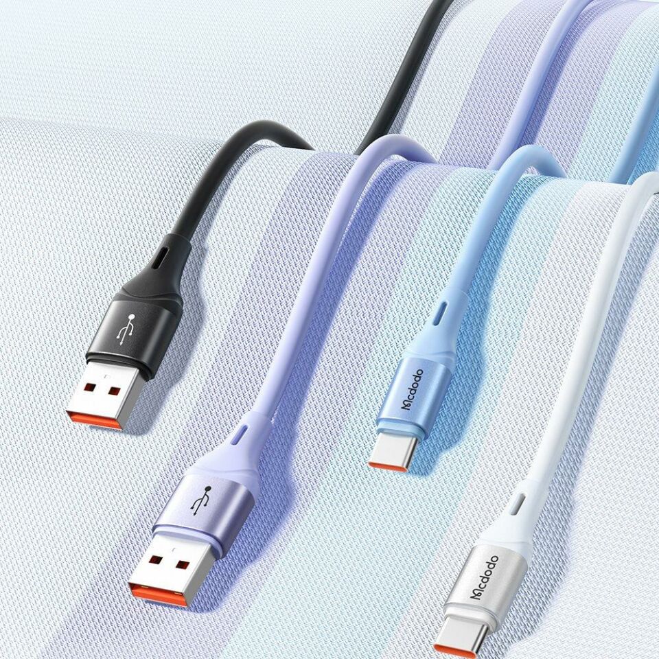Mcdodo CA-1844 Type-C 100w Süper Hızlı Şarj ve Data Kablosu 1.2m Mavi