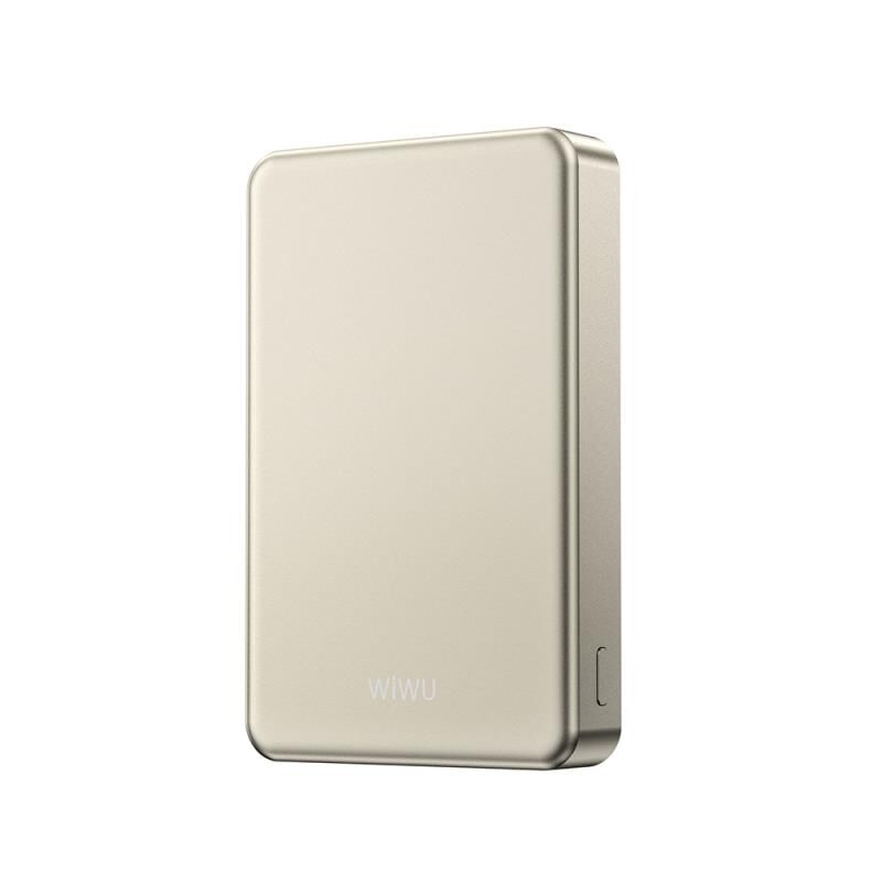 Wiwu P15-1 LED Işık Göstergeli Ultra İnce PD 20W Kablosuz Powerbank 10000mAh 15W