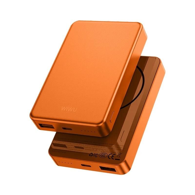 Wiwu P15 LED Işık Göstergeli Ultra İnce PD 20W Kablosuz Powerbank 5000mAh 15W