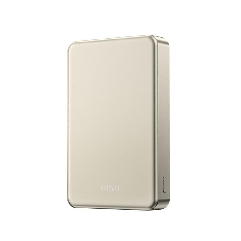 Wiwu P15 LED Işık Göstergeli Ultra İnce PD 20W Kablosuz Powerbank 5000mAh 15W