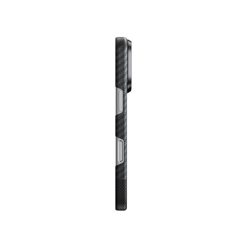 Amazingthing iPhone 17 Pro Kılıf Magsafe Şarj Özellikli 1500D Aramid Fiber  Titan Max Serisi Kılıf Siyah