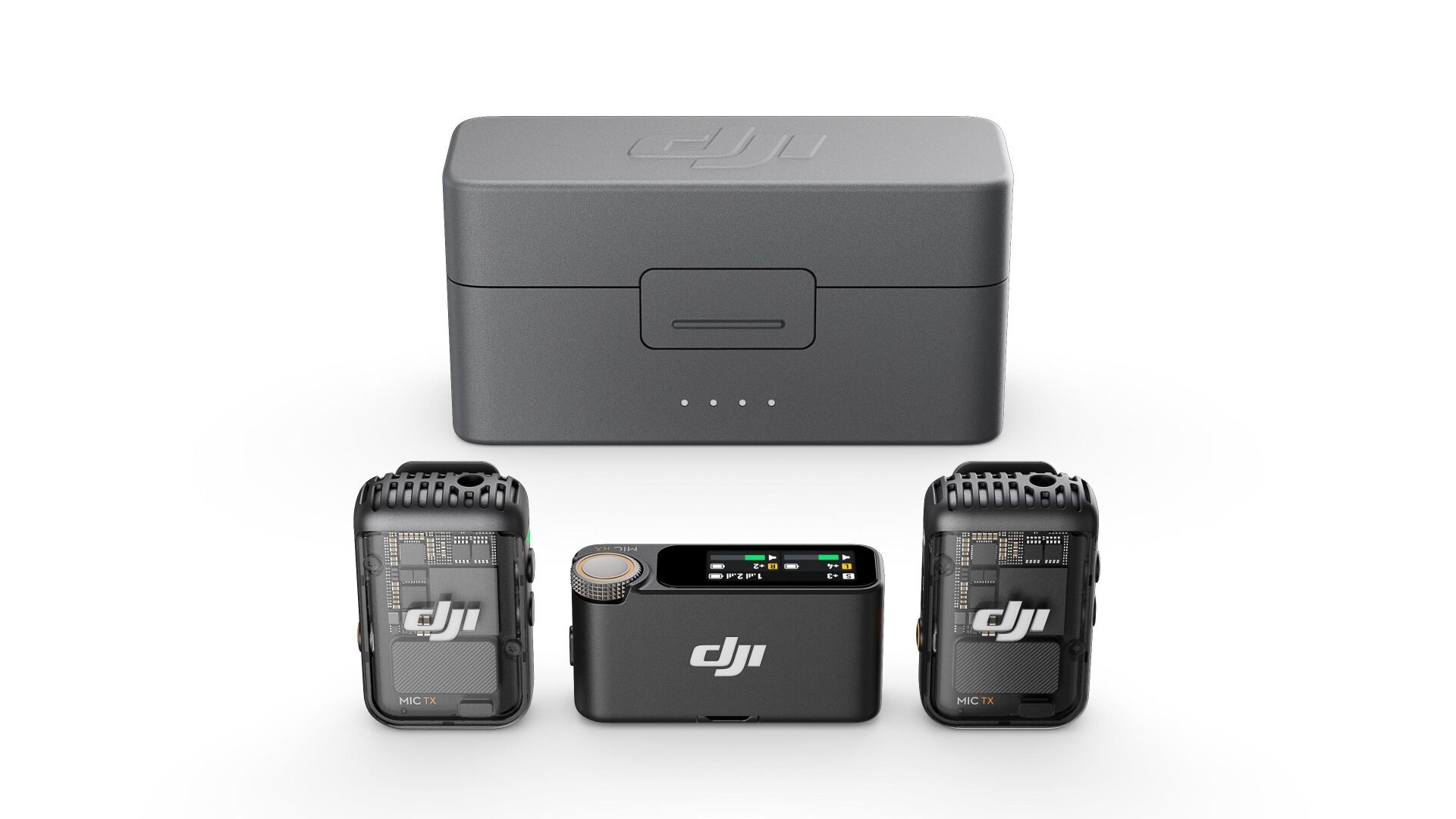 DJI Mic 2 (2 TX + 1 RX) Wireless Kablosuz Mikrofon Seti