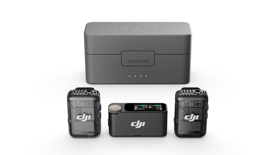 DJI Mic 2 (2 TX + 1 RX) Wireless Kablosuz Mikrofon Seti