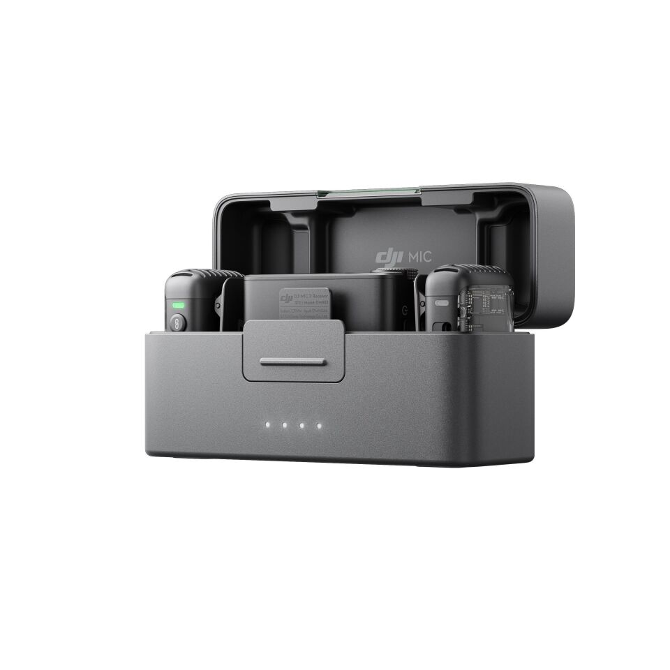 DJI Mic 2 (2 TX + 1 RX) Wireless Kablosuz Mikrofon Seti