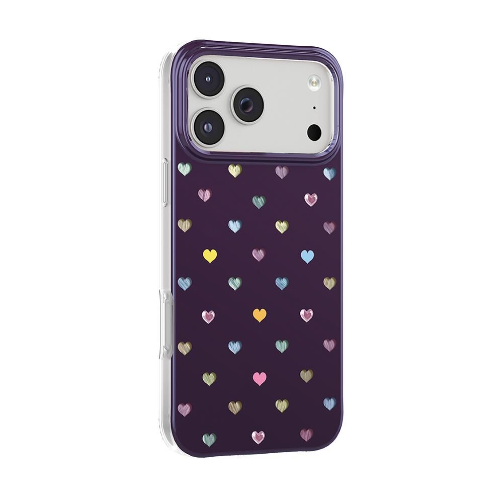 Zore Paris iPhone 17 Pro  MagSafe Şarj Özellikli  Axen Sert PC Kılıf Mürdüm