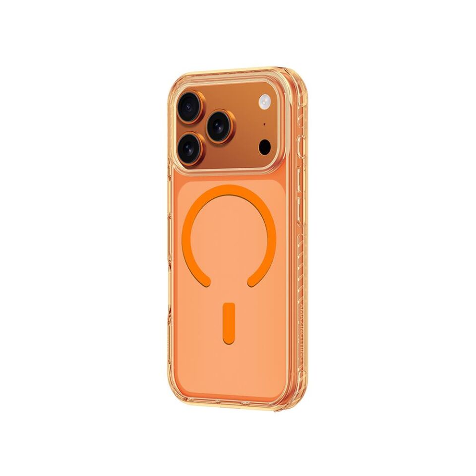 AmazingThing iPhone 17 Pro  MagSafe Şarj Özellikli Airbag Tasarımlı  Titan Pro Serisi Kılıf Turuncu 1