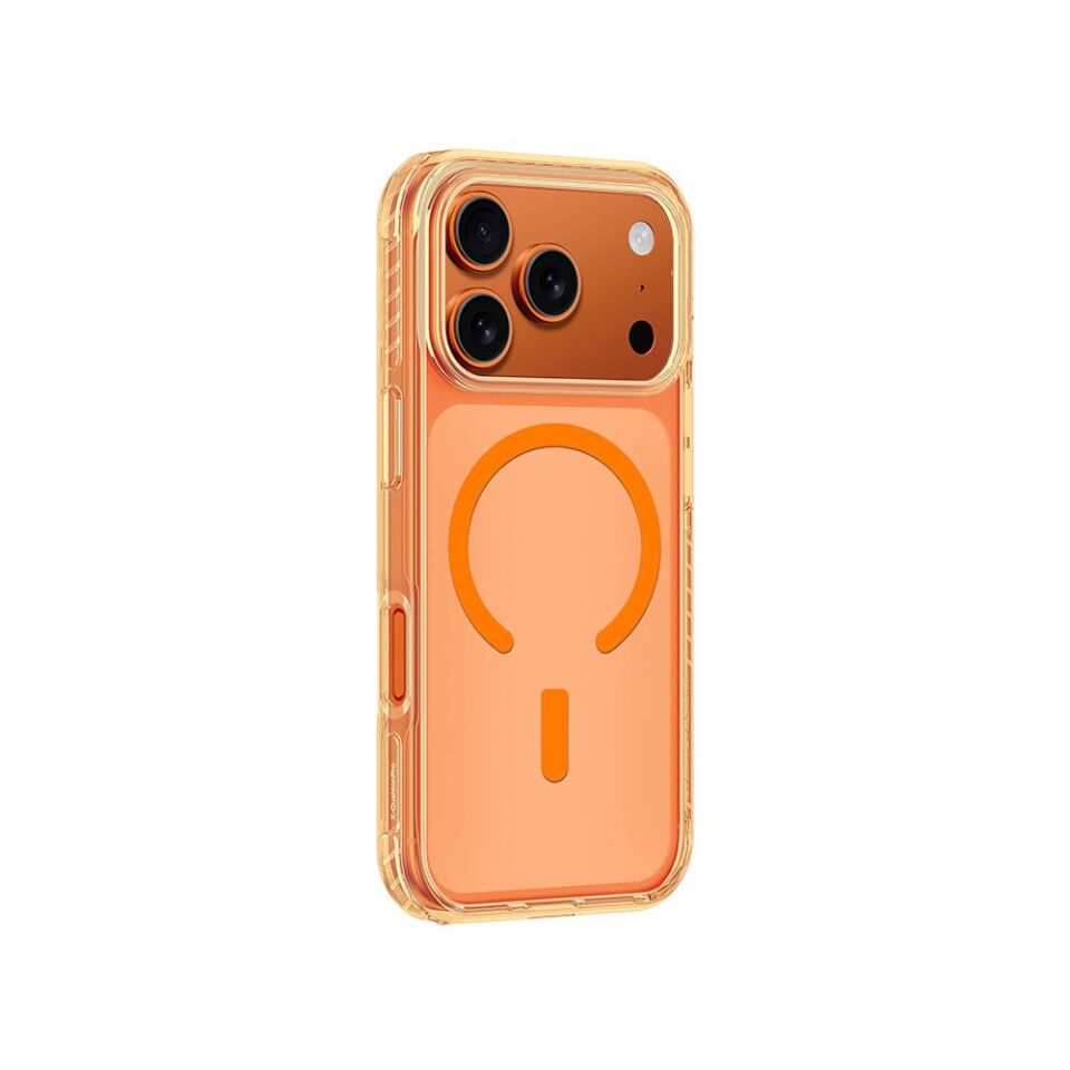 AmazingThing iPhone 17 Pro  MagSafe Şarj Özellikli Airbag Tasarımlı  Titan Pro Serisi Kılıf Turuncu 1