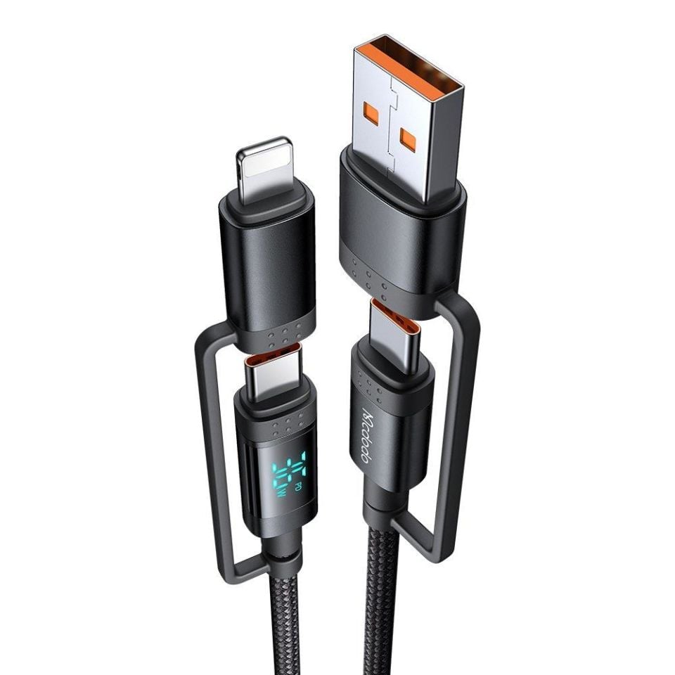 Mcdodo Ca-1990 4'Ü 1 Arada 1.2 M 60 W Dijital Ekran Pd Kablosu