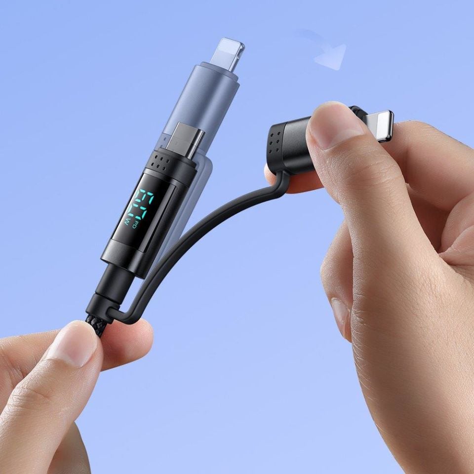 Mcdodo Ca-1990 4'Ü 1 Arada 1.2 M 60 W Dijital Ekran Pd Kablosu