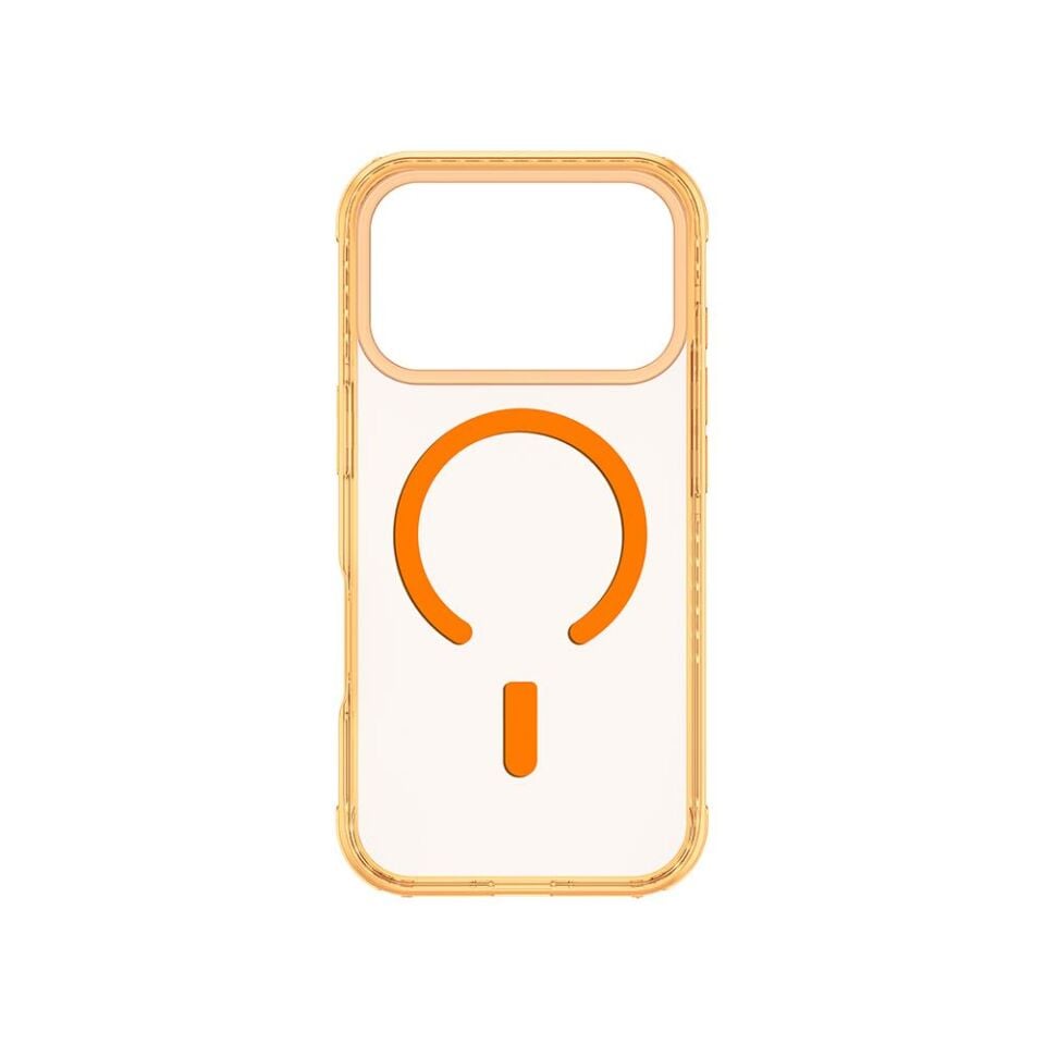 AmazingThing iPhone 17 Pro  MagSafe Şarj Özellikli Airbag Tasarımlı  Titan Pro Serisi Kılıf Turuncu 1