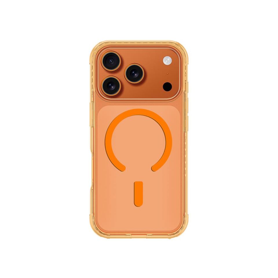 AmazingThing iPhone 17 Pro  MagSafe Şarj Özellikli Airbag Tasarımlı  Titan Pro Serisi Kılıf Turuncu 1